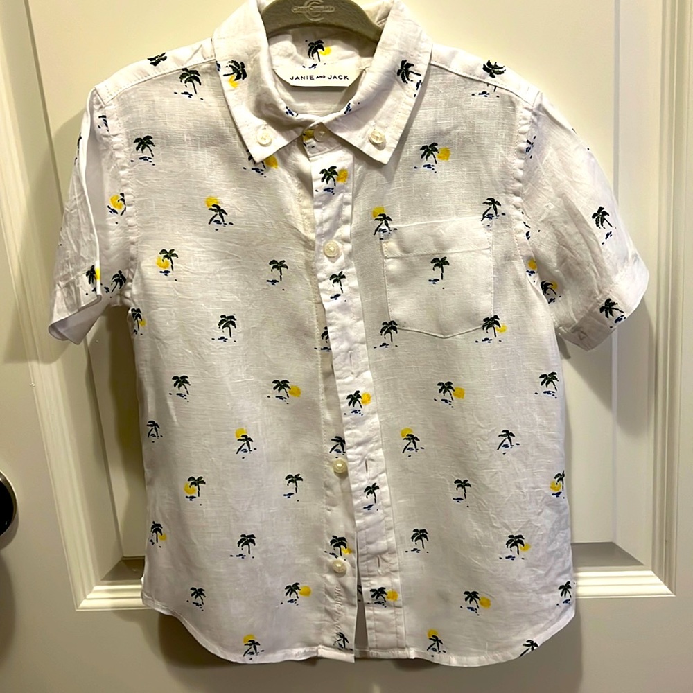 Janie and Jack linen button down
